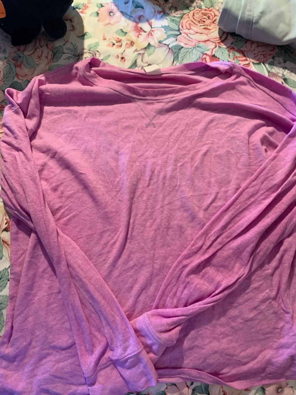 No Boundaries Light Pink Long Sleeve Knit Top